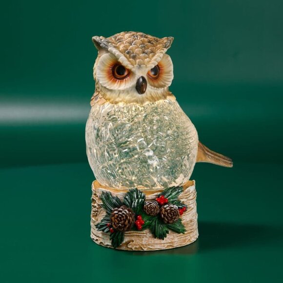 Owl Glitter Globe 2025 - Picture 1 of 3